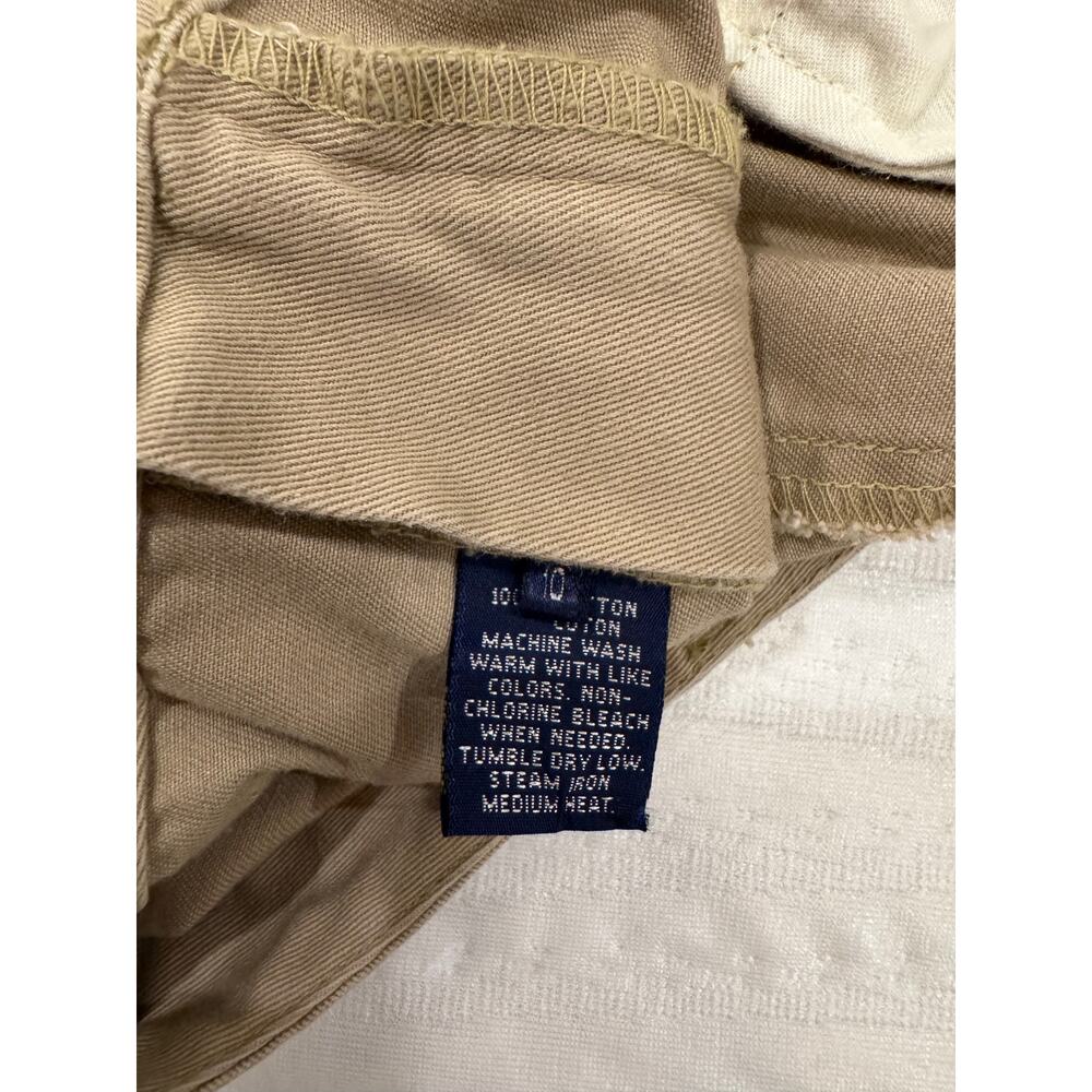 Ralph Lauren Sport Khaki Cotton Chino Straight Leg Pants Women’s 10 Tan Preppy - Picture 10 of 14